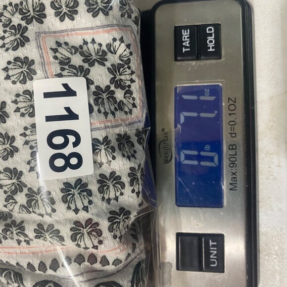 Croft & Barrow Button Up Top Womens L Black White Abstract 3/4 Sleeve Lightweig - Picture 12 of 12